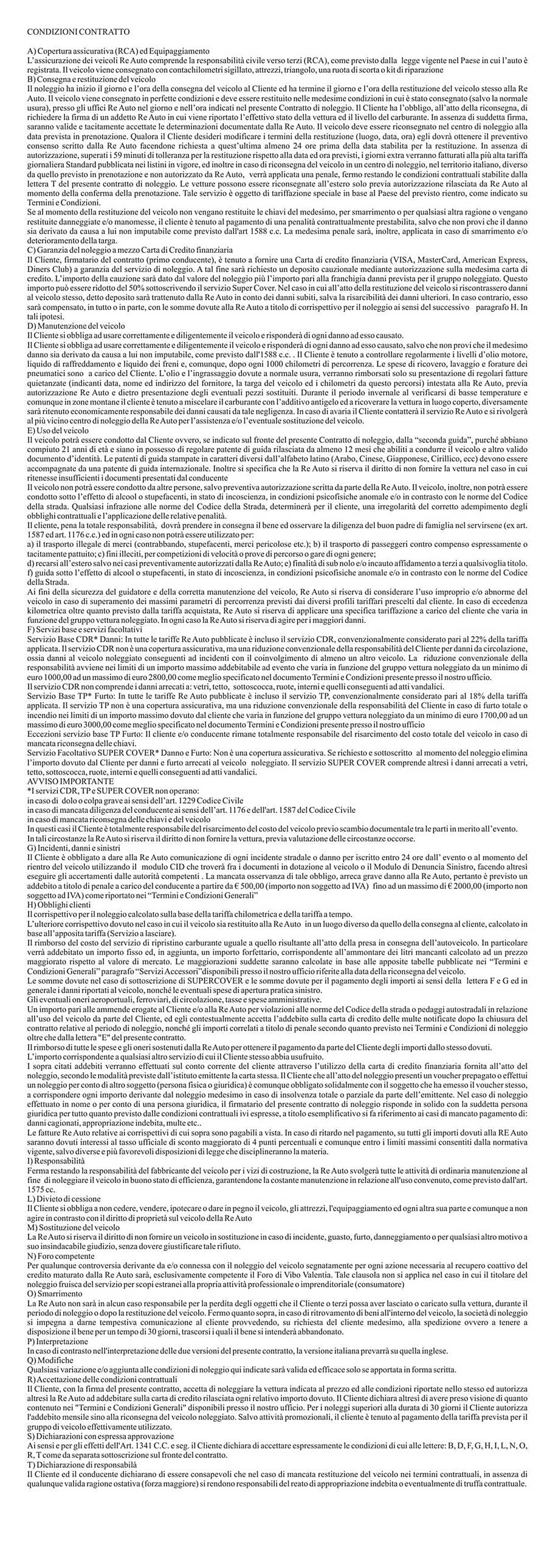 contratto italiano